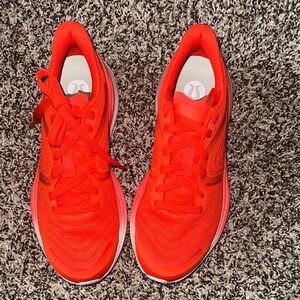 Lululemon Bright Red Orange Athletic Shoes Women's Size 8